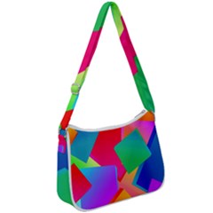 Colors, Color Zip Up Shoulder Bag by nateshop