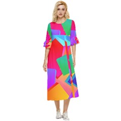 Colors, Color Double Cuff Midi Dress