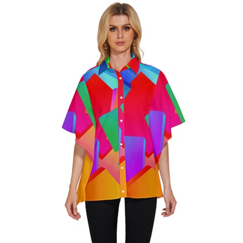 Colors, Color Women s Batwing Button Up Shirt by nateshop