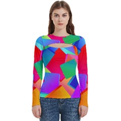 Colors, Color Women s Cut Out Long Sleeve T-shirt by nateshop