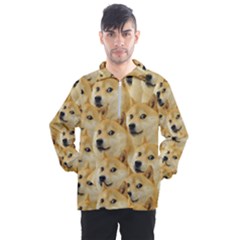 Doge, Memes, Pattern Men s Half Zip Pullover