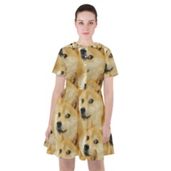 Doge, Memes, Pattern Sailor Dress by nateshop
