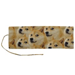 Doge, Memes, Pattern Roll Up Canvas Pencil Holder (M)