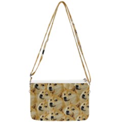 Doge, Memes, Pattern Double Gusset Crossbody Bag