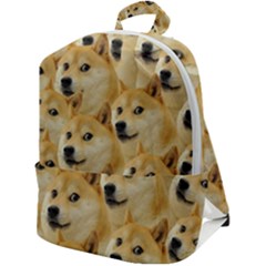 Doge, Memes, Pattern Zip Up Backpack