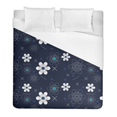 Flowers Pattern , Pattern, Flowers, Texture Duvet Cover (full/ Double Size)