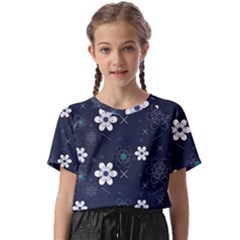 Flowers Pattern , Pattern, Flowers, Texture Kids  Basic T-shirt by nateshop
