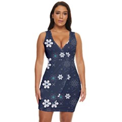 Flowers Pattern , Pattern, Flowers, Texture Draped Bodycon Dress by nateshop