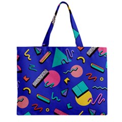 Geometric Shapes Material Design, Lollipop, Lines Zipper Mini Tote Bag by nateshop