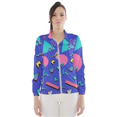 Geometric Shapes Material Design, Lollipop, Lines Women s Windbreaker by nateshop