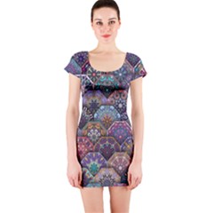Texture, Pattern, Abstract Short Sleeve Bodycon Dress by nateshop