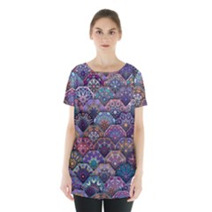 Texture, Pattern, Abstract Skirt Hem Sports Top by nateshop