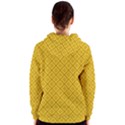 Yellow Floral Pattern Vintage Pattern, Yellow Background Women s Zipper Hoodie View2
