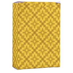 Yellow Floral Pattern Vintage Pattern, Yellow Background Playing Cards Single Design (rectangle) With Custom Box