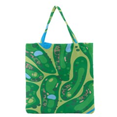 Golf Course Par Golf Course Green Grocery Tote Bag by Grandong