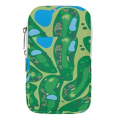 Golf Course Par Golf Course Green Waist Pouch (small) by Grandong