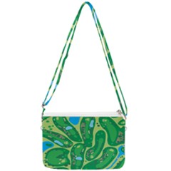 Golf Course Par Golf Course Green Double Gusset Crossbody Bag by Grandong