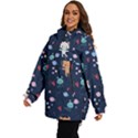 Cute Astronaut Cat With Star Galaxy Elements Seamless Pattern Women s Ski and Snowboard Jacket View3