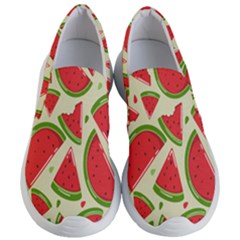 Cute Watermelon Seamless Pattern Women s Lightweight Slip Ons by Grandong