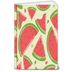 Cute Watermelon Seamless Pattern 8  X 10  Hardcover Notebook by Grandong