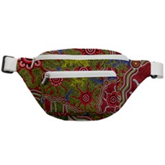 Authentic Aboriginal Art - Connections Fanny Pack by hogartharts