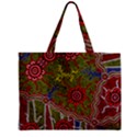 Authentic Aboriginal Art - Connections Zipper Mini Tote Bag View2