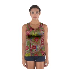 Authentic Aboriginal Art - Connections Sport Tank Top 