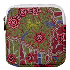 Authentic Aboriginal Art - Connections Mini Square Pouch