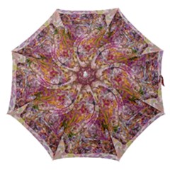 Abstract Pink Blend Straight Umbrellas by kaleidomarblingart