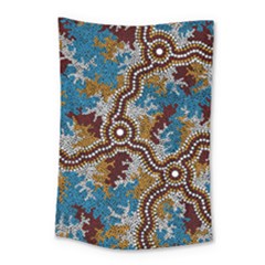 Authentic Aboriginal Art - Wetland Dreaming Small Tapestry