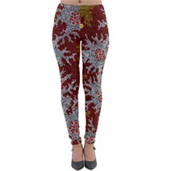 Authentic Aboriginal Art - Bushland Dreaming Lightweight Velour Leggings by hogartharts