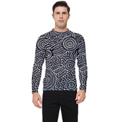 Authentic Aboriginal Art - Meeting Places Men s Long Sleeve Rash Guard