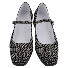 Authentic Aboriginal Art - Meeting Places Women s Mary Jane Shoes