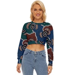 Authentic Aboriginal Art - Riverside Dreaming Lightweight Long Sleeve Sweatshirt by hogartharts