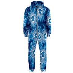 Authentic Aboriginal Art - Waterhole Dreaming Hooded Jumpsuit (Men)