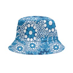 Authentic Aboriginal Art - Waterhole Dreaming Inside Out Bucket Hat