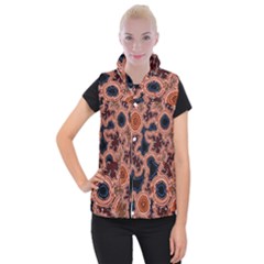 Authentic Aboriginal Art - Pathways Women s Button Up Vest