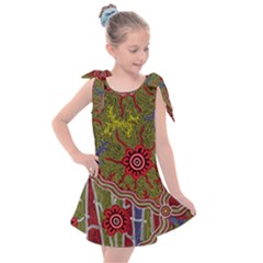 Authentic Aboriginal Art - Connections Kids  Tie Up Tunic Dress