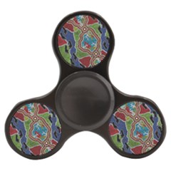 Authentic Aboriginal Art - Walking The Land Finger Spinner