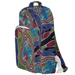 Authentic Aboriginal Art - Walking The Land Double Compartment Backpack