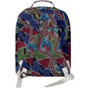 Authentic Aboriginal Art - Walking the Land Double Compartment Backpack View3