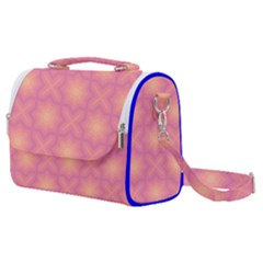 Fuzzy Peach Aurora Pink Stars Satchel Shoulder Bag by PatternSalad
