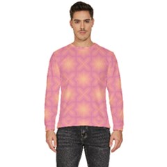 Fuzzy Peach Aurora Pink Stars Men s Fleece Sweatshirt