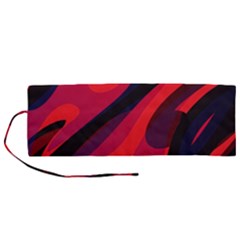 Abstract Fire Flames Grunge Art, Creative Roll Up Canvas Pencil Holder (m) by nateshop
