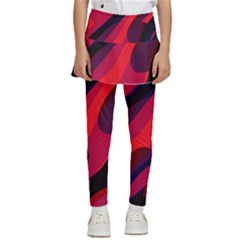 Abstract Fire Flames Grunge Art, Creative Kids  Skirted Pants