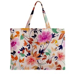 Abstract Floral Background Zipper Mini Tote Bag by nateshop