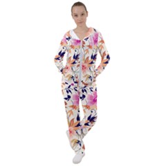 Abstract Floral Background Women s Tracksuit by nateshop