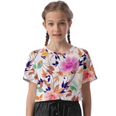 Abstract Floral Background Kids  Basic T-shirt by nateshop