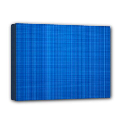 Blue Abstract, Background Pattern Deluxe Canvas 16  X 12  (stretched)  by nateshop