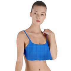 Blue Abstract, Background Pattern Layered Top Bikini Top  by nateshop